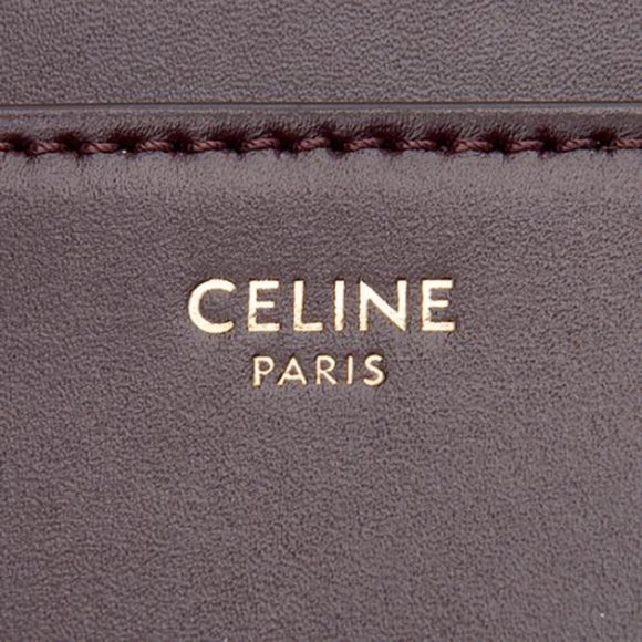 SOLD Celine Burgundy Leather Besace 16 Crossbody - Picture 8 of 10